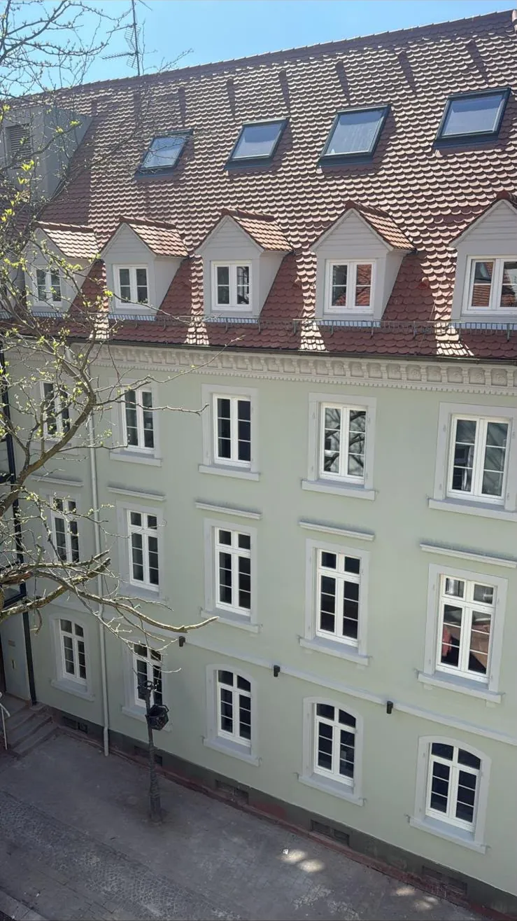 Renovirana zgrada s krovnim prozorima